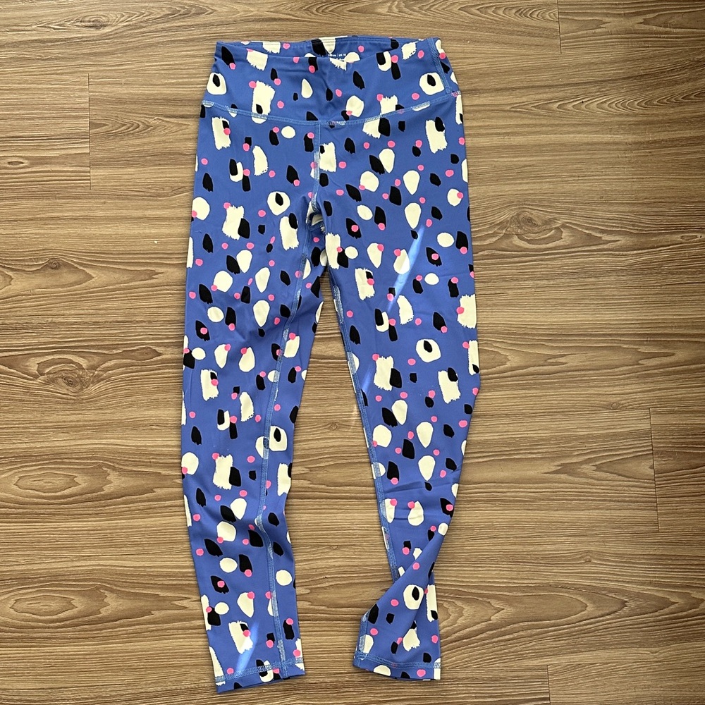 Hanna Andersson Blue Patterned Kids Leggings